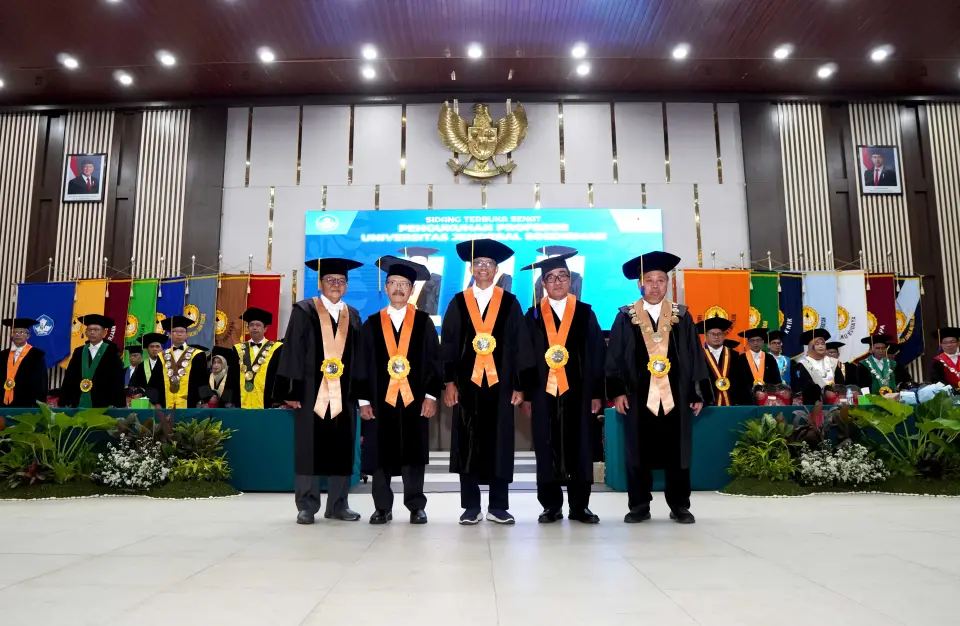UNSOED Kukuhkan Tiga Profesor Baru dari Fakultas Ilmu Sosial dan Ilmu Politik