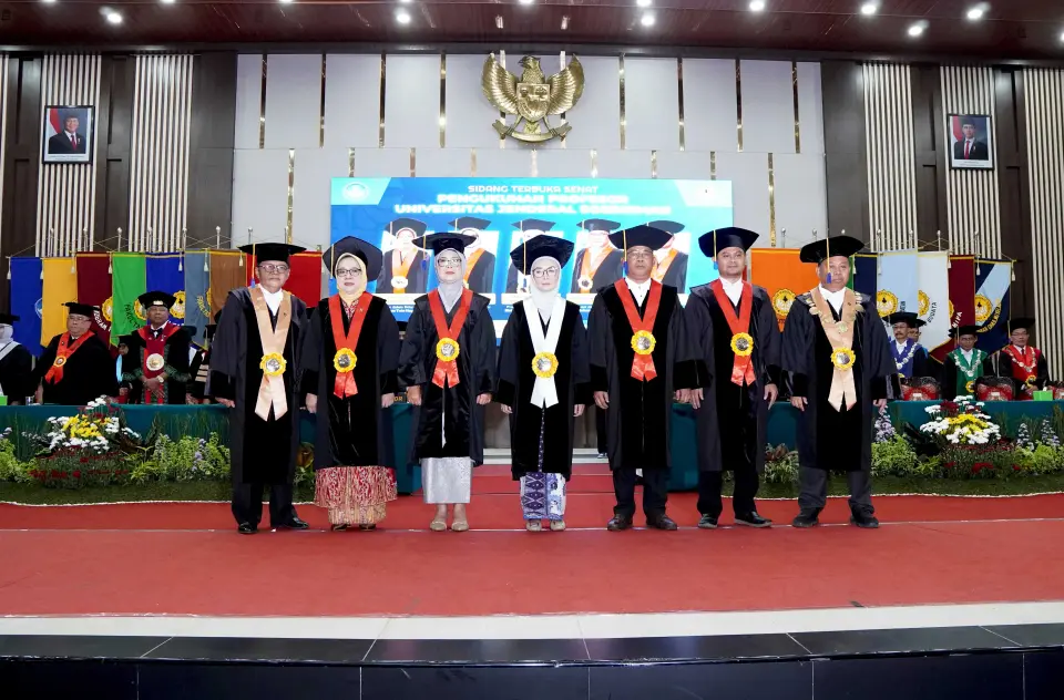 UNSOED Kukuhkan 5 Profesor Pada Sesi Kelima Februari 2025
