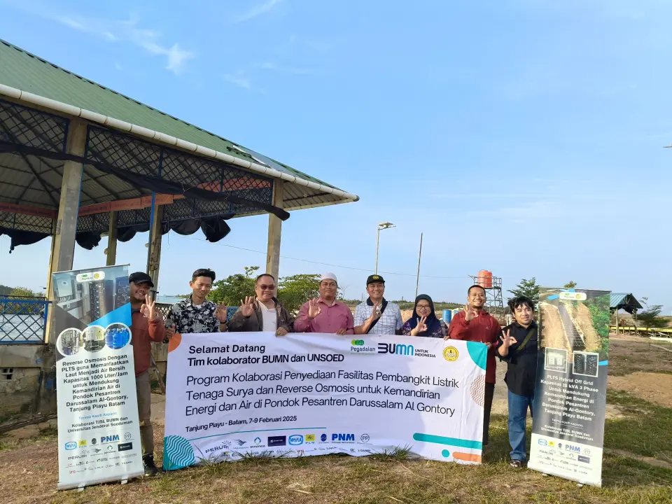Kolaborasi UNSOED dan 23 BUMN Dukung Kemandirian Energi Dengan Perakitan Reverse Osmosis dan PLTS di Batam