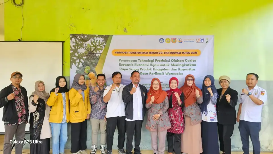 Unsoed Terapkan Teknologi Olahan Carica Berbasis Ekonomi Hijau untuk Perkuat Daya Saing Produk Unggulan dan SDM Desa Parikesit