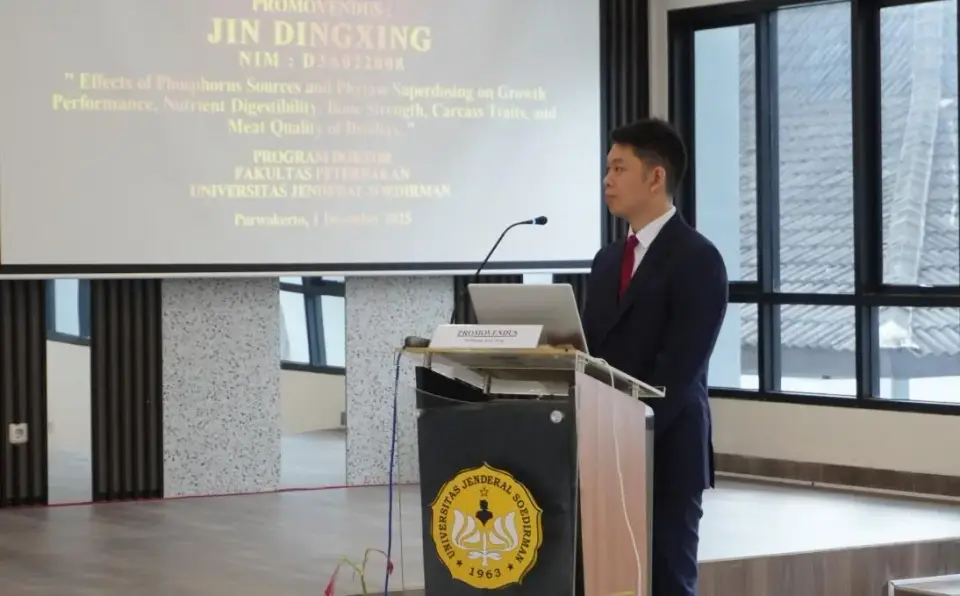 Riset Fosfor & Phytase: Jin Dingxing Lulus Doktor, Bukti Kolaborasi Sains Indonesia – Tiongkok