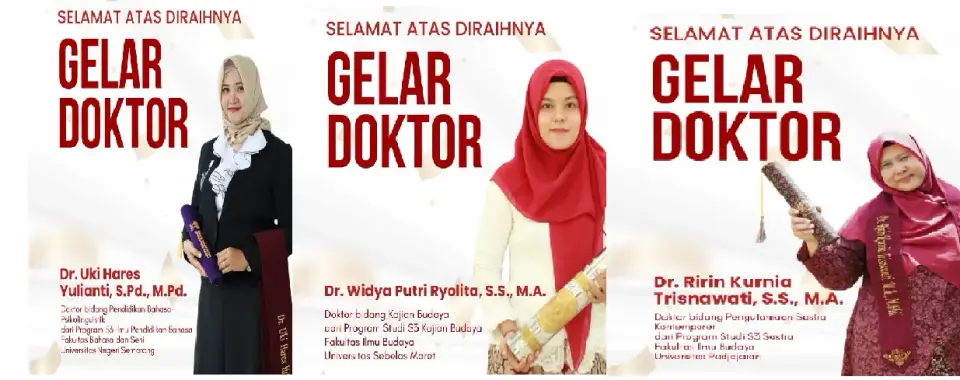 FIB UNSOED Lahirkan Tiga Doktor Baru di awal tahun 2026, Perkuat Kiprah Akademik di Tingkat Nasional